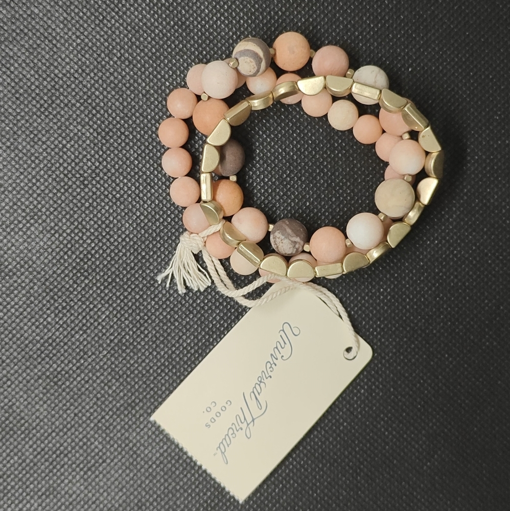 NWT Universal Threads Genuine Stone Bracelet Set